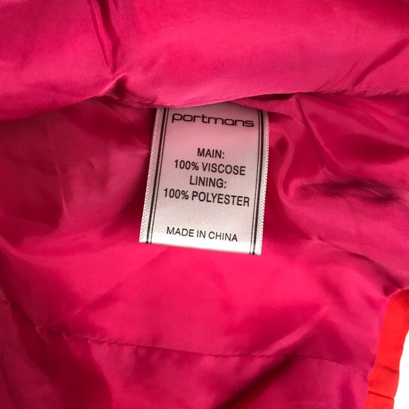 Portmans Orange Corporate Bolero Jacket Size 6 - Picture 9 of 11